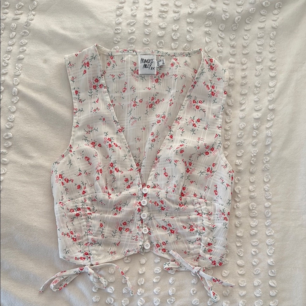 Princess Polly Floral Button-Down Top
